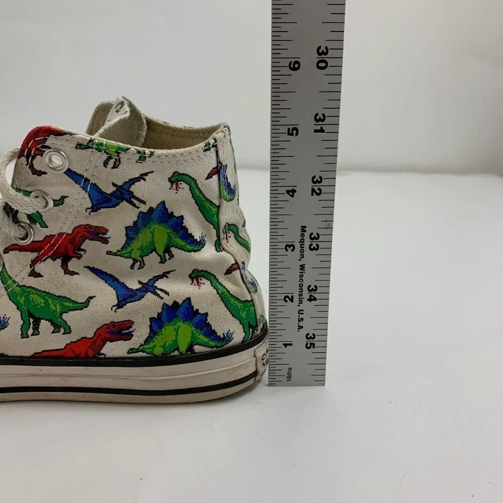 Converse Chuck Taylor Kids All Star Hi T-Rex Stegosaurus Dino‎ Sneaker Size 3